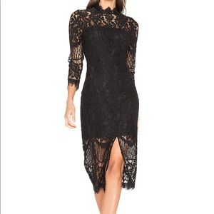 Yumi Kim Black Lace Cocktail Dress